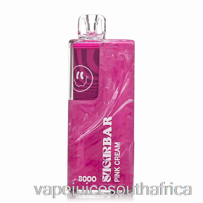 Vape Juice South Africa Sugar Bar Sb8000 0% Zero Nicotine Disposable Pink Cream
